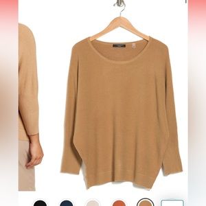 Tahari thermal camel sweater